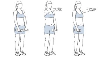 How to Perform a Front Dumbbell Raise
