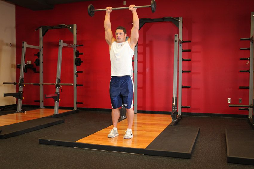 What does the overhead press work