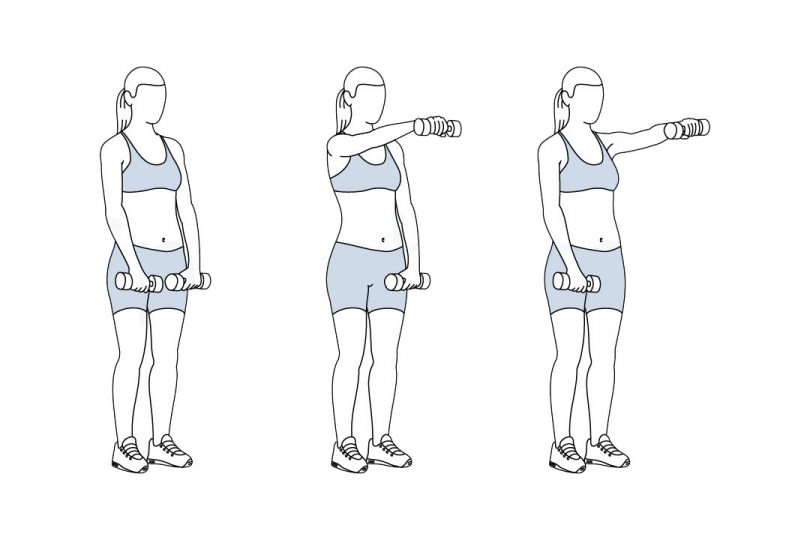 How to Perform the Front Raises Workout