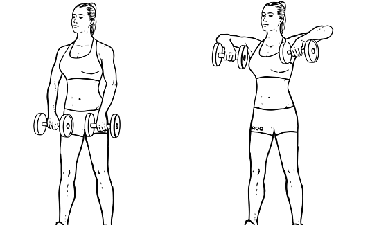 How to Perform the Dumbbell Front Lift